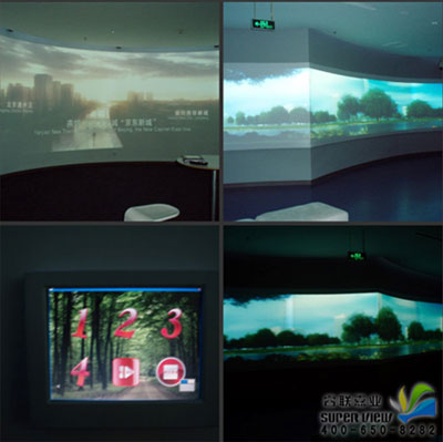 睿联虚拟仿真7种1080P高清大屏幕融合机开放式介绍