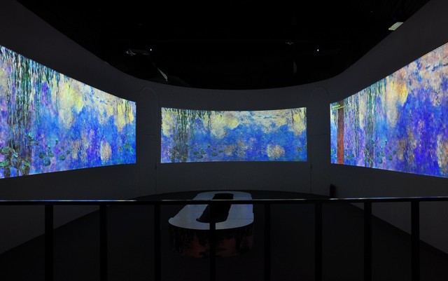 激光与投影 记莫奈时光映迹多媒体艺术展 