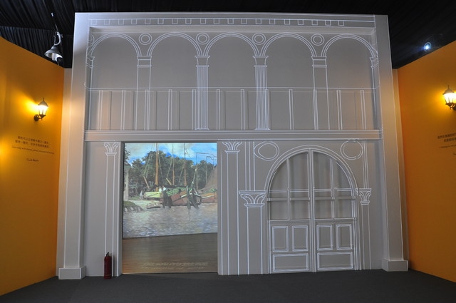 激光与投影 记莫奈时光映迹多媒体艺术展 